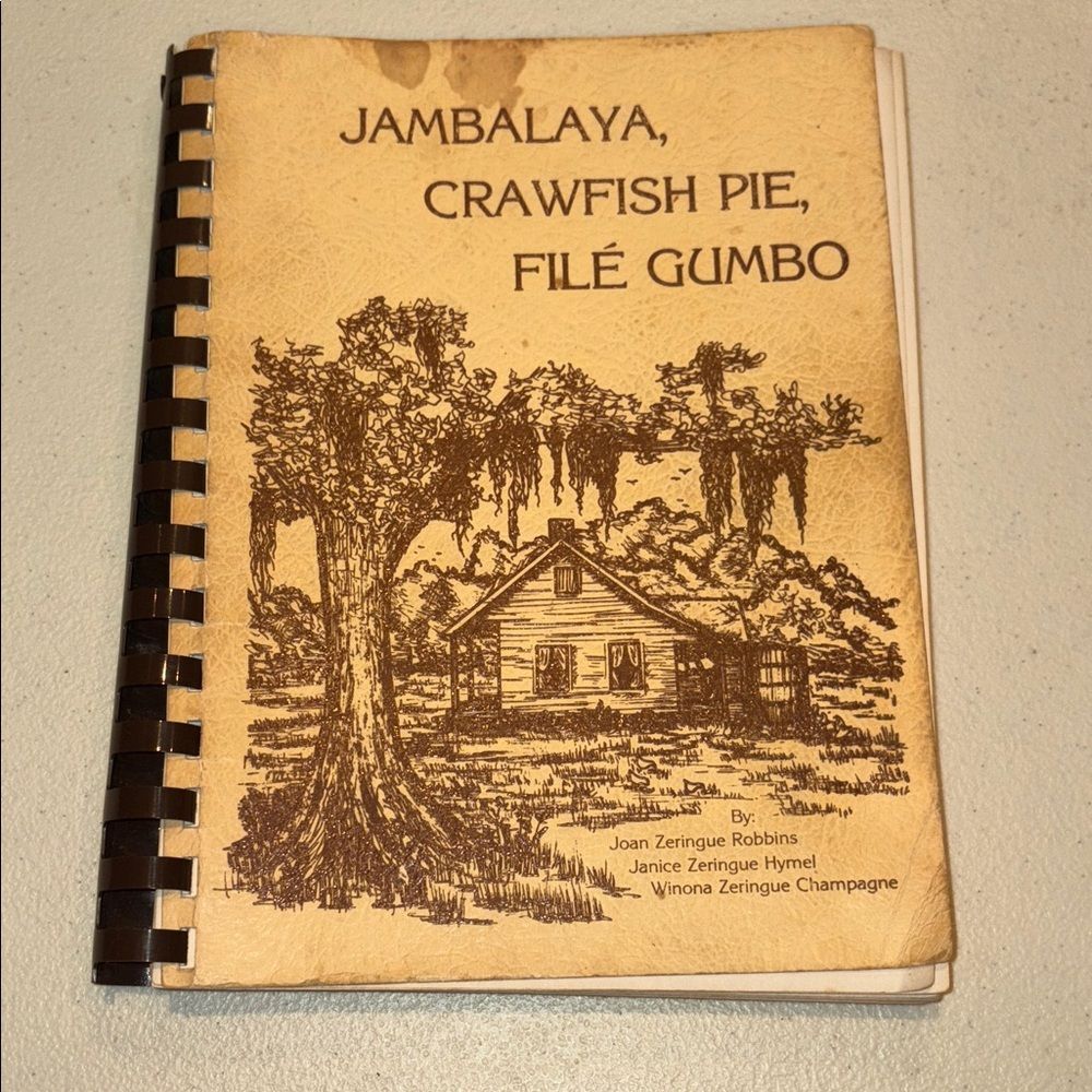 Vintage Cookbook Jambalaya, Crawfish Pie, File Gumbo